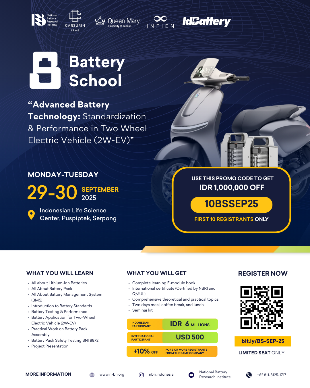 Advanced Battery Technology: Standardization & Performance in Two Wheel Electric Vehicle (2W-EV) 